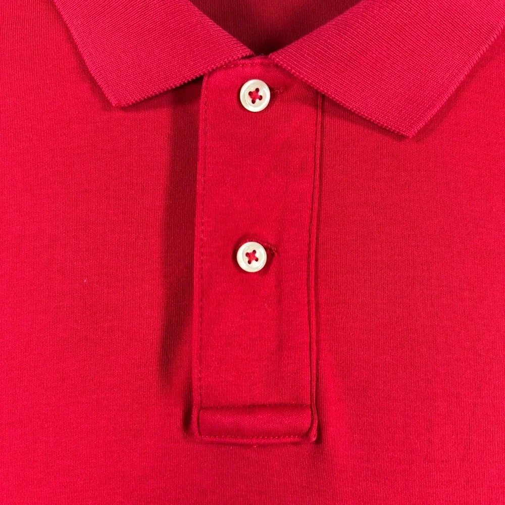 Polo Ralph Lauren Polo Shirt Mens L Large Red Short Sleeve Pony Logo Cotton